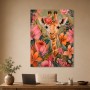 Giraffe im Blütenmeer als Wandbild oder Fine Art Print