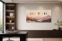 Mystische Mondphasen zwischen Bergen, Wandbild oder Fine Art Print