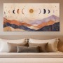 Mystische Mondphasen zwischen Bergen, Wandbild oder Fine Art Print