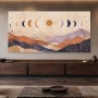 Mystische Mondphasen zwischen Bergen, Wandbild oder Fine Art Print