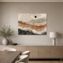 Abstraktes Wandbild mit Naturformen, Leinwand oder Poster