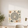 Boho Wandbild mit Sonnenmotiv, Leinwand oder Poster
