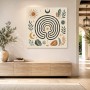 Boho Wandbild mit Sonnenmotiv, Leinwand oder Poster