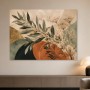 Botanisches Abstraktes Wandbild oder Leinwand mit ruhigen Naturformen