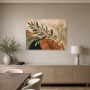 Botanisches Abstraktes Wandbild oder Leinwand mit ruhigen Naturformen