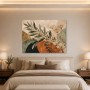 Botanisches Abstraktes Wandbild oder Leinwand mit ruhigen Naturformen