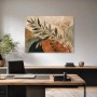 Botanisches Abstraktes Wandbild oder Leinwand mit ruhigen Naturformen
