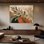 Botanisches Abstraktes Wandbild oder Leinwand mit ruhigen Naturformen