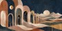 Abstrakte Kunst mit Mondlandschaft, Fine Art Print oder Gallery Leinwand