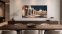 Abstrakte Kunst mit Mondlandschaft, Fine Art Print oder Gallery Leinwand