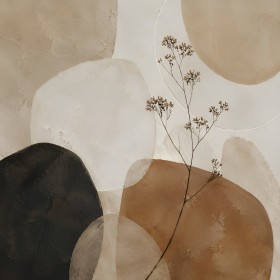 Abstraktes Wandbild oder Fine Art Print in sanften Naturtönen