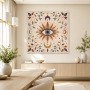 Mystisches Auge mit Sonne und Mond als Wandbild oder Kunstwerk