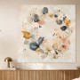 Zarter Blätterkranz als Leinwand oder Kunstdruck für moderne Räume