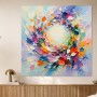 Blühende Spirale in Pastell, Acrylbild oder Kunstdruck