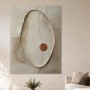 Abstraktes Wandbild oder Kunstdruck mit ruhiger Reliefoptik