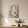 Abstraktes Wandbild oder Kunstdruck mit ruhiger Reliefoptik