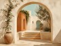 Mediterrane Architektur als Leinwand oder Fine Art Print
