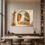 Mediterrane Architektur als Leinwand oder Fine Art Print