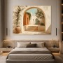 Mediterrane Architektur als Leinwand oder Fine Art Print