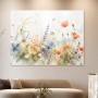 Florale Aquarellwiese als Leinwand oder Poster für moderne Wohnräume