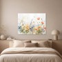 Florale Aquarellwiese als Leinwand oder Poster für moderne Wohnräume