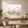 Florale Aquarellwiese als Leinwand oder Poster für moderne Wohnräume