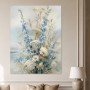 Blumenmeer am Meer, Wandbild oder Leinwandbild in zarten Pastelltönen