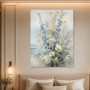Blumenmeer am Meer, Wandbild oder Leinwandbild in zarten Pastelltönen