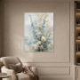 Blumenmeer am Meer, Wandbild oder Leinwandbild in zarten Pastelltönen