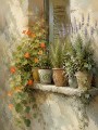 Mediterrane Pflanzen am Fenster, Leinwand oder Kunstdruck mit Charme