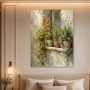 Mediterrane Pflanzen am Fenster, Leinwand oder Kunstdruck mit Charme
