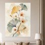 Botanische Aquarellkunst, Wandbild oder Kunstdruck in zarten Naturtönen