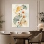 Botanische Aquarellkunst, Wandbild oder Kunstdruck in zarten Naturtönen