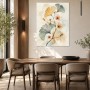 Botanische Aquarellkunst, Wandbild oder Kunstdruck in zarten Naturtönen