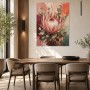 Protea in Rosa, Leinwand oder Poster für moderne Wohnräume