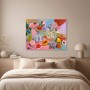 Farbenfrohes Blumenstillleben als Kunstwerk oder Poster