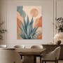 Botanisches Wandbild als Poster oder Leinwand mit sanfter Wüstenästhetik