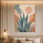 Botanisches Wandbild als Poster oder Leinwand mit sanfter Wüstenästhetik