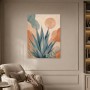 Botanisches Wandbild als Poster oder Leinwand mit sanfter Wüstenästhetik