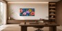 Bunte Blumenwiese als Wandbild oder Leinwandbild in moderner Optik