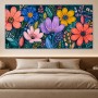 Bunte Blumenwiese als Wandbild oder Leinwandbild in moderner Optik