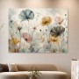 Zarte Mohnblumen als Leinwand oder Poster in sanfter Pastelloptik