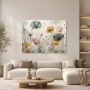 Zarte Mohnblumen als Leinwand oder Poster in sanfter Pastelloptik
