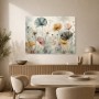 Zarte Mohnblumen als Leinwand oder Poster in sanfter Pastelloptik