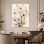 Zarte Magnolien als Leinwand oder Poster in sanfter Aquarelloptik