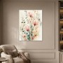 Zarte Magnolien als Leinwand oder Poster in sanfter Aquarelloptik