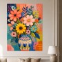Buntes Blumenmotiv als Gallery Leinwand oder Kunstdruck für moderne Räume