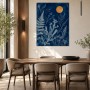 Botanisches Wandbild oder Fine Art Print in tiefem Blau