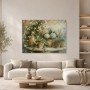 Florale Stillleben Leinwand oder Kunstdruck in sanften Pastelltönen