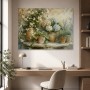 Florale Stillleben Leinwand oder Kunstdruck in sanften Pastelltönen